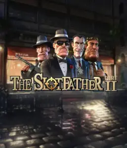 Step into the shadowy world of The Slotfather Part II game by Betsoft, showcasing four iconic mafia characters set against a shadow-lit urban backdrop. This image captures the dramatic atmosphere of the mafia underworld with its detailed character design and suspenseful setting. Perfect for lovers of gangster-themed games, promising a thrilling escape. 