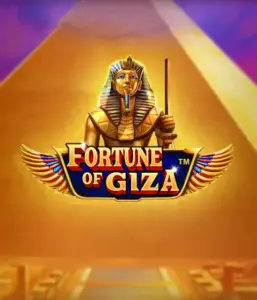 Explore the timeless world of the Fortune of Giza game by Pragmatic Play, highlighting a majestic depiction of a Pharaoh amid the iconic pyramid backdrop. This image portrays the richness of Egyptian culture, great for fans of Egyptian-themed slots, providing a thrilling escape.